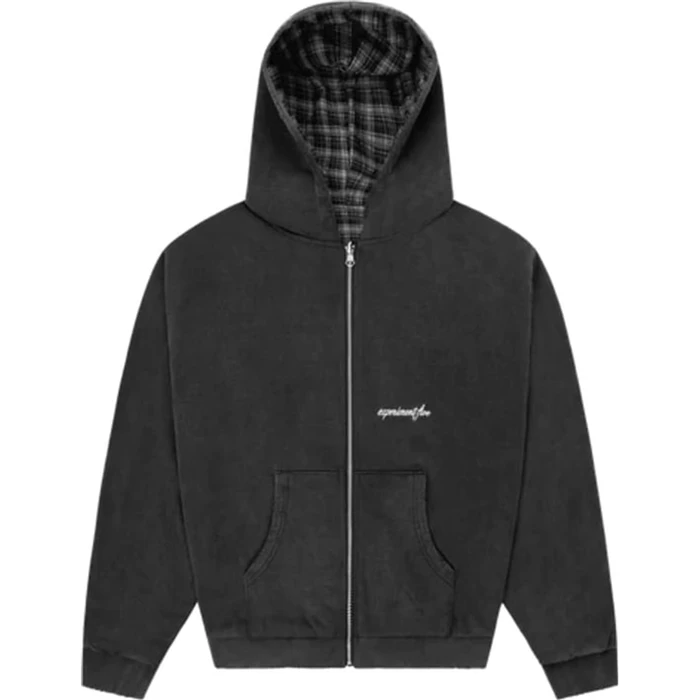 Experiment Five Plaid Zip Hoodie